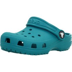 Sandały CROCS CLASSIC CLOG T Niebieski. Niebieskie sandały Crocs, bez wzorów, z syntetyku, bez obcasa, bez zapięcia. Za 197.99 zł.