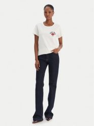 Liu Jo Sport T-Shirt TF5275 JS923 Écru Regular Fit. T-shirty sportowe Liu Jo Sport, s, bez wzorów, z bawełny, bez ramiączek. Za 319.99 zł.