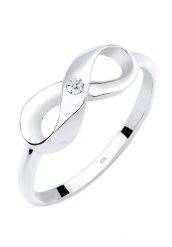 Elli DIAMONDS Diament nieskończoności 0,03 ct. srebro 925 Pierścionki 1 ct Damski. Białe pierścionki Elli DIAMONDS, z diamentem, srebrne. Za 488.99 zł.