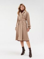 Weekend Max Mara Trencz Candida 2350260139 Khaki Regular Fit. Brązowe płaszcze Weekend Max Mara, bez wzorów, z syntetyku, bez kaptura. Za 3,619.00 zł.