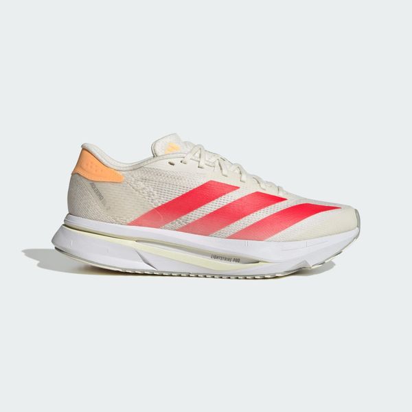 Buty Adizero SL2. Białe buty do biegania adidas, bez wzorów, z gumy, bez zapięcia, do biegania. Za 569.00 zł.