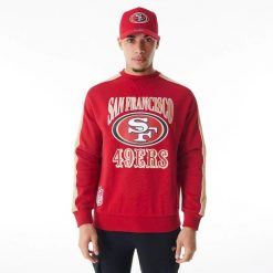 Bluza San Francisco 49ers NFL Graphic. Czerwone bluzy New Era, m, bez wzorów, z bawełny, bez ramiączek, bez kaptura. Za 313.50 zł.