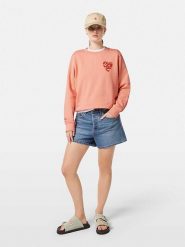 Scotch & Soda Bluza w kolorze brzoskwiniowym rozmiar: XS. Pomarańczowe bluzy Scotch & Soda, xs, bez wzorów, z bawełny, bez ramiączek, bez kaptura. Za 139.87 zł.