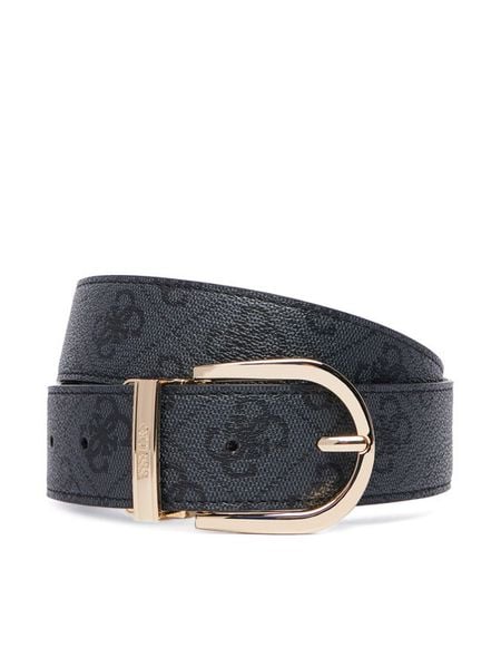 Guess Pasek Damski BW9492 P6435 Czarny. Czarne paski Guess, z aplikacjami, ze skóry. Za 284.99 zł.