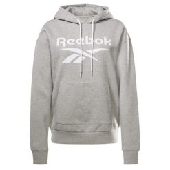 Damska bluza z kapturem Reebok Identity Logo Fleece. Fioletowe bluzy z kapturem Reebok, na jesień, s, bez wzorów, z bawełny, z kapturem, do biegania. Za 275.15 zł.