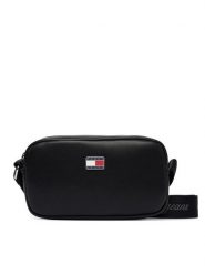 Tommy Jeans Torebka Tjw Daily Elevated Crossover AW0AW19042 Czarny. Czarne listonoszki Tommy Jeans, bez wzorów, z jeansu, bez dodatków. Za 369.99 zł.