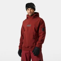 Bluza z kapturem Helly Hansen ULLR D. Czerwone bluzy Helly Hansen, na zimę, bez wzorów, sportowe, bez ramiączek, z kapturem. Za 647.00 zł.