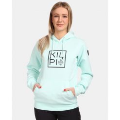 Damska bawełniana bluza z kapturem Kilpi NIKY-W. Czarne bluzy Kilpi, l, bez wzorów, z bawełny, casualowe, bez ramiączek, z kapturem. Za 256.81 zł.