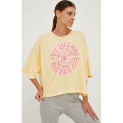 Billabong t-shirt bawełniany kolor pomarańczowy. Brązowe t-shirty Billabong, s, bez wzorów, z bawełny, bez kołnierzyka, bez ramiączek. Za 129.99 zł.