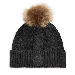 Czapka LAUREN RALPH LAUREN. Szare czapki zimowe Lauren Ralph Lauren, bez wzorów. Za 419.99 zł.