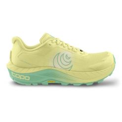 Damskie buty trailowe Topo Athletic MTN Racer 4. Zielone buty do biegania Topo Athletic, bez wzorów, bez zapięcia, do biegania. Za 744.50 zł.
