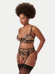 Bluebella Biustonosz z fiszbiną Marisa Eco 42187 Czarny. Czarne biustonosze BlueBella, bez wzorów, z syntetyku. Za 169.99 zł.