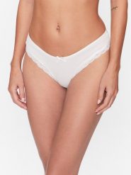 Hunkemöller Figi brazylijskie Lola 192194 Biały. Białe figi Hunkemöller, bez wzorów, z syntetyku. Za 39.99 zł.