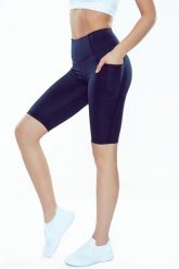 Legginsy do biegania damskie Rough Radical Alfa Shorts. Czarne legginsy ROUGH RADICAL, bez wzorów, z dzianiny, eleganckie. Za 79.90 zł.
