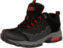 Damskie buty trekkingowe turystyczne. Czarne buty trekkingowe GUGGEN MOUNTAIN, z gumy, bez zapięcia. Za 258.67 zł.