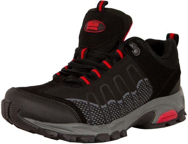Damskie buty trekkingowe turystyczne. Czarne buty trekkingowe GUGGEN MOUNTAIN, z gumy, bez zapięcia. Za 258.40 zł.