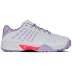 Buty do tenisa damskie K-Swiss Express Light 3. Białe buty treningowe K-SWISS, bez wzorów, z materiału, bez zapięcia, tenisowe. Za 249.00 zł.
