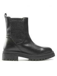 Geox Botki D Iridea D D26HRD 0436W C9999 Czarny. Czarne botki Geox, bez wzorów, ze skóry, bez obcasa, na płaskiej podeszwie, bez zapięcia. Za 549.99 zł.