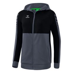 Kurtka treningowa z kapturem dla kobiet Erima Six Wings. Czarne kurtki Erima, l, bez wzorów, sportowe, z kapturem. Za 252.50 zł.