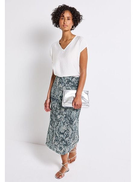 Street One Spódnica w kolorze kremowo-morskim rozmiar: 40. Niebieskie spódnice Street One, na co dzień, bez wzorów, street, midi, proste. Za 140.20 zł.