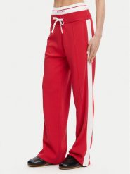 PINKO Spodnie dresowe Marsicano 104888 A2FQ Czerwony Regular Fit. Czerwone spodnie dresowe Pinko, bez wzorów, z dresówki. Za 939.99 zł.