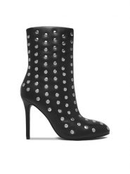 Eva Minge Botki EO-MARY-121949 Czarny. Czarne botki Eva Minge, bez wzorów, ze skóry, bez obcasa, na szpilce, bez zapięcia. Za 329.99 zł.