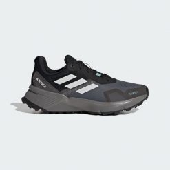 Buty Terrex Soulstride RAIN.RDY Trail Running. Białe buty do biegania adidas, bez wzorów, z gumy, bez zapięcia, do biegania. Za 470.90 zł.