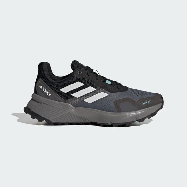 Buty Terrex Soulstride RAIN.RDY Trail Running. Białe buty do biegania adidas, bez wzorów, z gumy, bez zapięcia, do biegania. Za 470.90 zł.