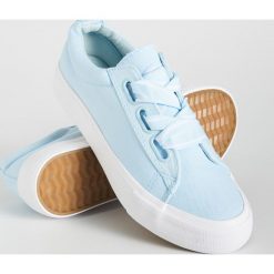 Trampki z ozdobnym sznurowaniem - Niebieski. Trampki marki Sinsay. Za 59.99 zł.