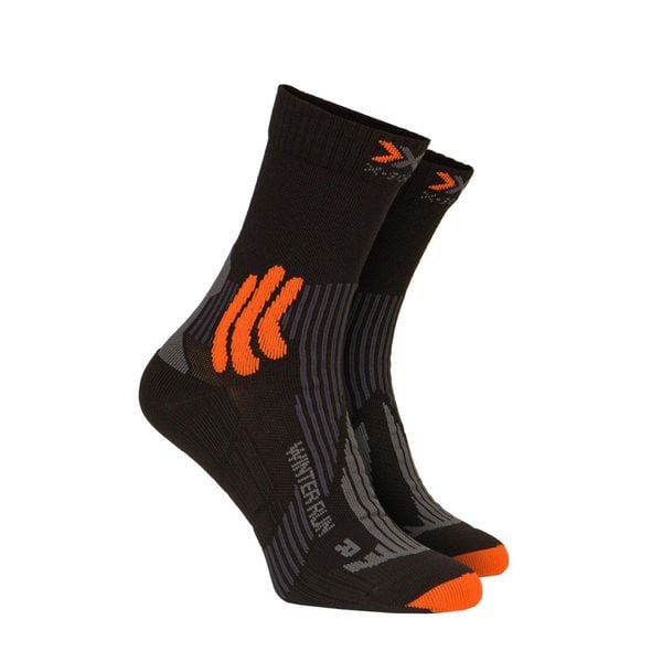 Skarpety zimowe biegowe X-Socks WINTER RUN 4.0. Brązowe rękawiczki X-Socks, bez wzorów. W wyprzedaży za 112.00 zł.