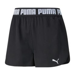 Spodenki fitness damskie PUMA Train Puma Strong Woven. Białe szorty sportowe Puma, bez wzorów, na fitness i siłownię. Za 79.99 zł.