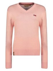 Geographical Norway Sweter "Falonne" w kolorze jasnoróżowym rozmiar: XXL. Różowe swetry Geographical Norway, xxl, bez wzorów, bez ramiączek. Za 105.38 zł.