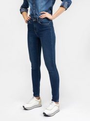 BIG STAR Dżinsy - Skinny fit - w kolorze granatowym rozmiar: W32/L32. Niebieskie jeansy BIG STAR, l, z aplikacjami, klasyczne. Za 179.99 zł.