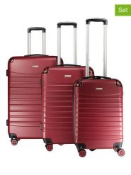 Geographical Norway 3-częściowy zestaw "Softless" w kolorze czerwonym rozmiar: onesize. Czerwone walizki Geographical Norway. Za 347.99 zł.