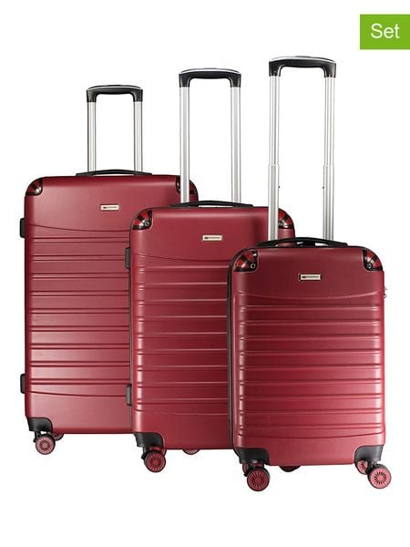Geographical Norway 3-częściowy zestaw "Softless" w kolorze czerwonym rozmiar: onesize. Czerwone walizki Geographical Norway. Za 347.99 zł.