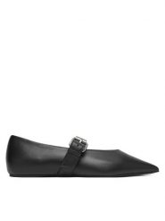 Weekend Max Mara Baleriny 2615521054650 Czarny. Czarne baleriny Weekend Max Mara, bez wzorów, ze skóry, bez obcasa, bez zapięcia. Za 1,469.00 zł.