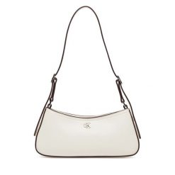 Torebka Calvin Klein. Białe torebki klasyczne Calvin Klein, bez wzorów, klasyczne, bez dodatków. Za 269.99 zł.