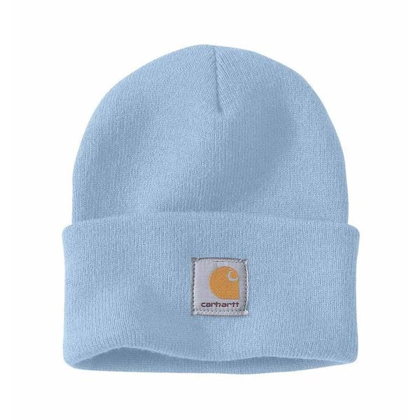 Czapka zimowa Carhartt Acrylic Watch Hat. Niebieskie czapki zimowe Carhartt, bez wzorów, sportowe. Za 82.00 zł.