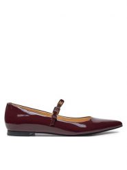 Guess Baleriny Dannel FLFDAN PAF08 Bordowy. Czerwone baleriny Guess, z aplikacjami, ze skóry, bez obcasa, bez zapięcia. Za 479.99 zł.