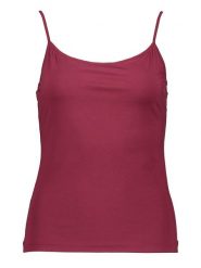 Hanro Top w kolorze bordowym rozmiar: M. Czerwone topy Hanro, m, bez wzorów, bez kołnierzyka, bez ramiączek. Za 118.56 zł.