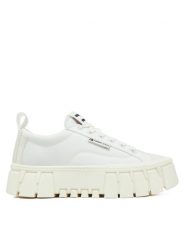Tommy Jeans Trampki EN0EN02793 Biały. Białe trampki Tommy Jeans, bez wzorów, z jeansu, bez zapięcia. Za 319.99 zł.