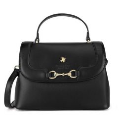 Torebka Beverly Hills Polo Club. Czarne torebki klasyczne Beverly Hills Polo Club, bez wzorów, klasyczne, bez dodatków. Za 229.99 zł.