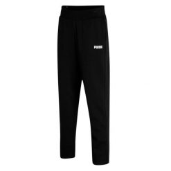 Puma Spodnie Ess 84719201. Czarne spodnie dresowe Puma, bez wzorów, z dresówki. Za 140.99 zł.