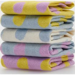 Wzorzyste skarpety z bawełną 5 pack - Granatowy. Niebieskie skarpetki Reserved, bez wzorów, z bawełny. Za 49.99 zł.