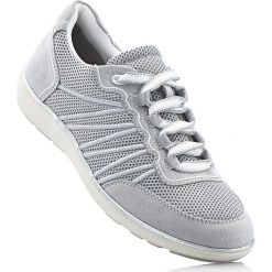 Sneakersy Jana bonprix jasnoszary. Szare buty sportowe lifestyle bonprix, bez wzorów, z materiału, sportowe, bez zapięcia. Za 99.99 zł.