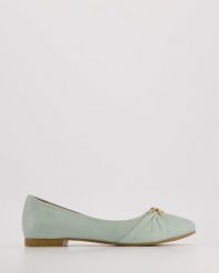 BALERINY Z OZDOBĄ 030262068 FRESH. Baleriny Venezia, z aplikacjami, ze skóry, bez obcasa, bez zapięcia. Za 199.00 zł.