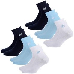 Fila Quarter Skarpety 6-pack Unisex Jasnoniebieskie 39-42. Białe skarpetki Fila, bez wzorów. Za 165.99 zł.