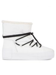 Calvin Klein Jeans Śniegowce Bold Vulc Flatf Snow Boot Wn YW0YW01181 Biały. Białe śniegowce Calvin Klein Jeans, bez wzorów, z jeansu, bez zapięcia. Za 749.99 zł.