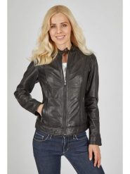 7eleven Skórzana kurtka w kolorze czarnym rozmiar: 36. Czarne kurtki 7eleven, bez wzorów, ze skóry, bez kaptura. Za 434.99 zł.