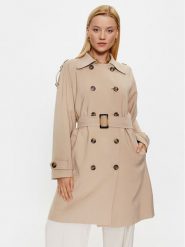 Bruuns Bazaar Trencz Adelena BBW3473 Beżowy Regular Fit. Brązowe płaszcze Bruuns Bazaar, bez wzorów, z wiskozy, bez kaptura. Za 619.99 zł.
